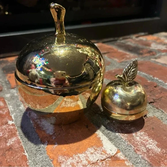 Vintage Avon Golden Apple Jars- EMPTY - Picture 2 of 7